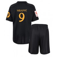 Real Madrid Kylian Mbappe #9 3rd trikot Kinder 2023-24 Kurzarm (+ Kurze Hosen)